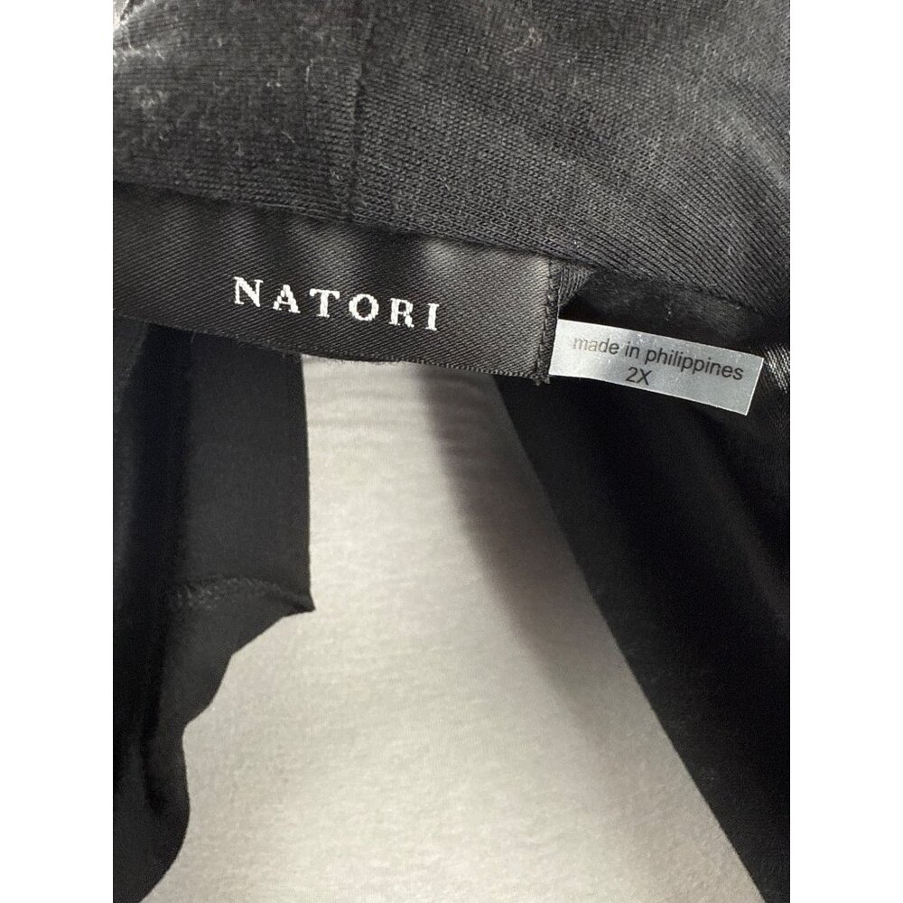 NWT NEW Natori Shangri-La Robe Black 2x $98 Luxurious - Picture 7 of 10